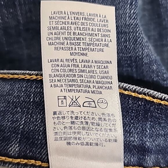 Old Navy Sweetheart Mid Rise Med Blue Denim Five Pocket Jeans Womens Size 12 - Picture 7 of 7